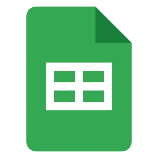 Symbol Google Tabellen